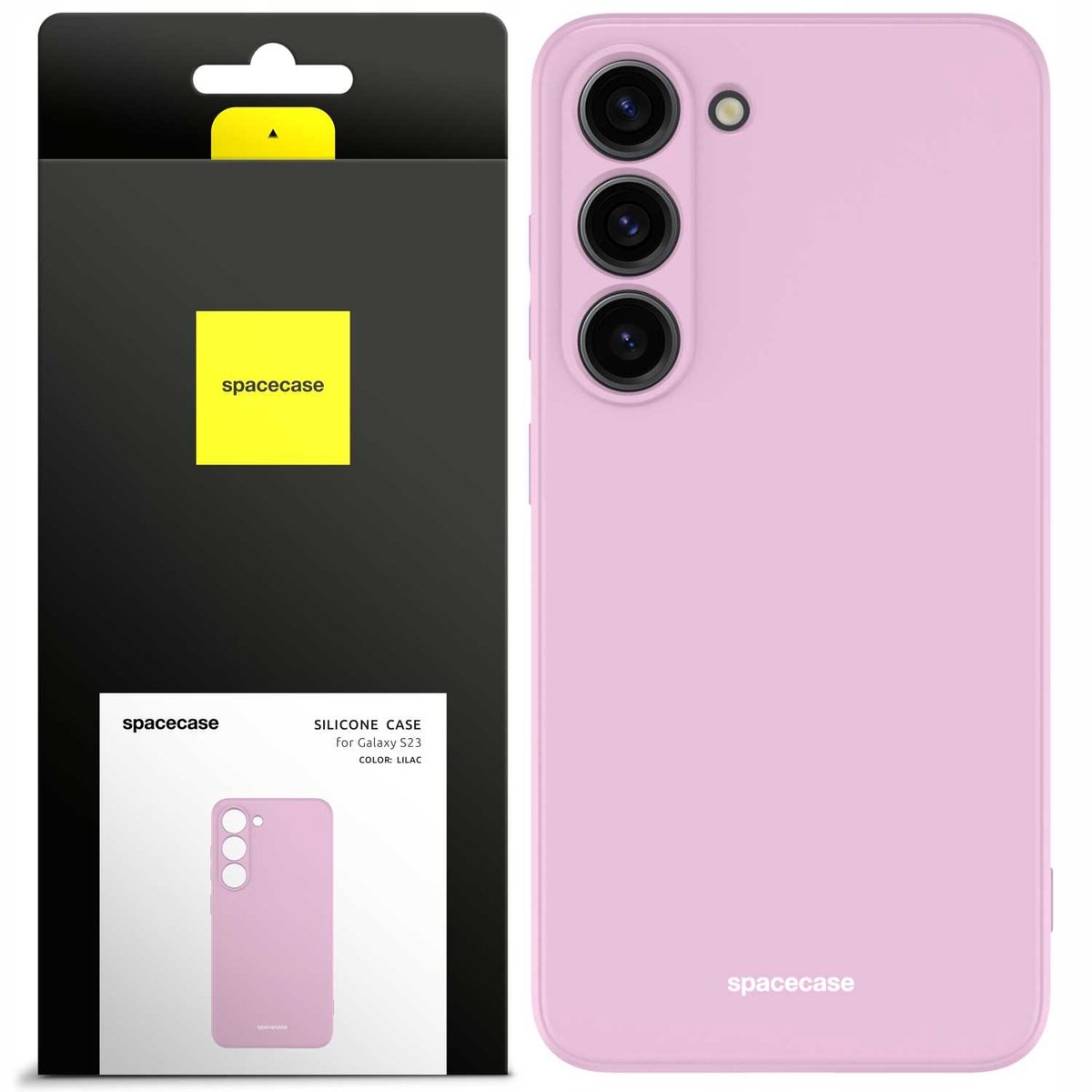 Spacecase Siliconen Hoesje Galaxy S23 Lilac Telefooncover