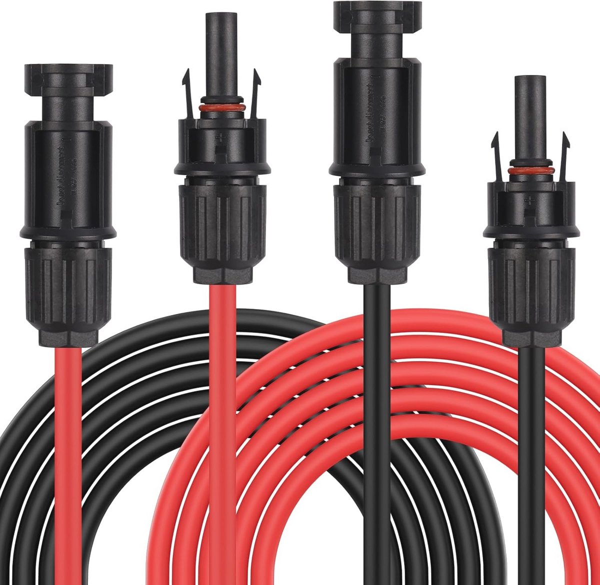 Zonnekabel 4 mm² - 5 m verlengkabel met IP67 waterdichte MC4-stekker