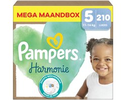 Pampers - Harmonie - Maat 5 - Mega Maandbox - 210 stuks - 11/16 KG