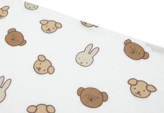 Jollein - Hydrofiele - Doeken - Miffy and Friends - 70x70 cm van Jollein — afbeelding 5