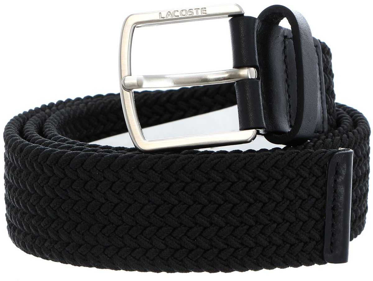 LACOSTE Riem Casual Men Belt W100 Noir Zwart