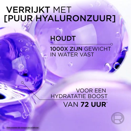 L'Oréal Paris Elvive Hydra Hyaluronic Shampoo - Haarverzorging voor verzwakt, futloos haar - 10x meer hydratatie - Shampoo voordeelverpakking - 6x 250 ml