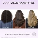 Trois femmes avec différents types de cheveux : bouclés, ondulés et lisses. Photos avant/après avec labels "Avant" et "Après".
