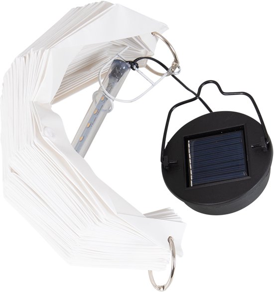 Bo-Camp - Hanglamp - Rana - Opvouwbaar - Wit - Oplaadbaar - Solar - 20 Lumen — afbeelding 2