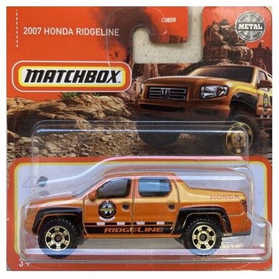 MATCHBOX 96-100 HONDA RIDGELININE 2007 BRONS/ORANGE (1:64)