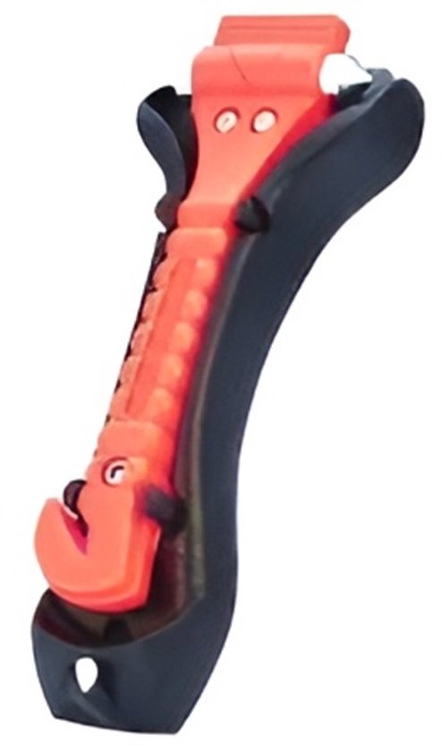 LifeHammer HCGO1QCSBX Classic Glow Marteau de secours brise-vitre, coupe-ceinture pour bus, pour camions, pour voitures
