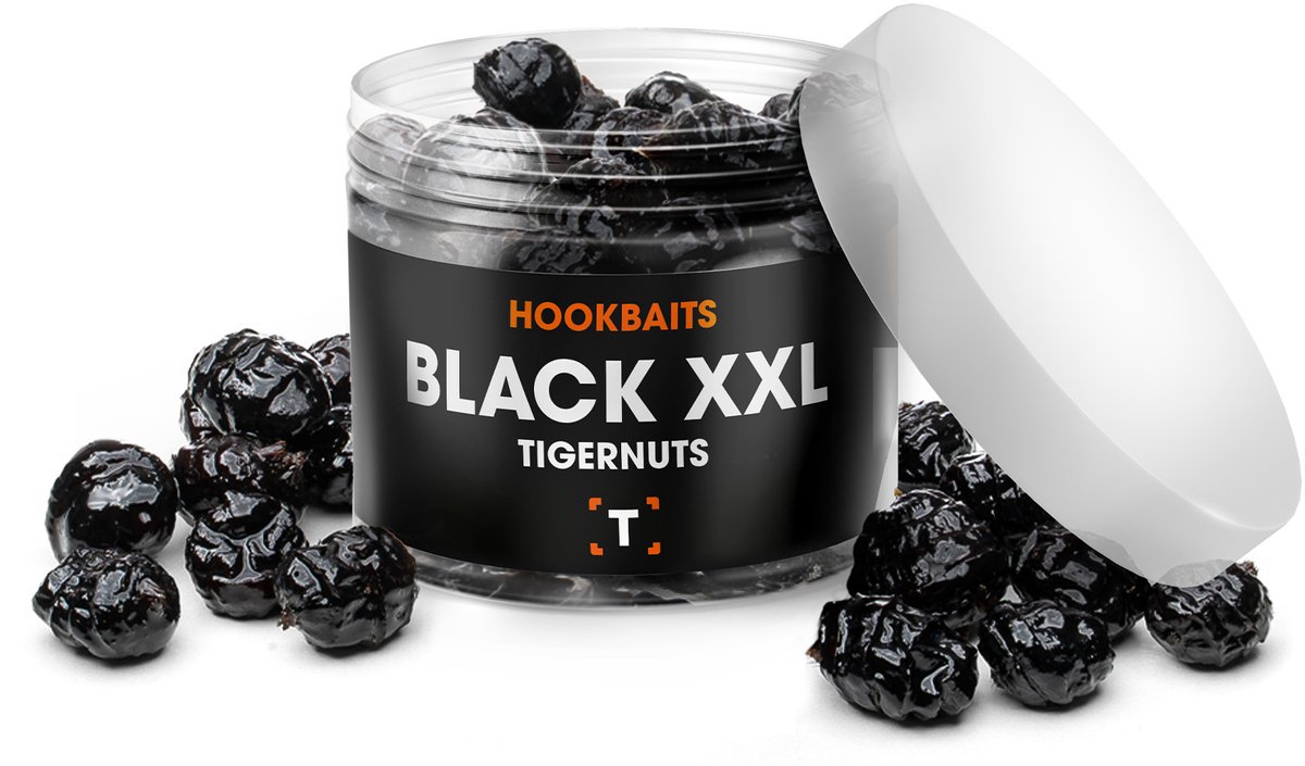 Zwarte XXL Tijgernoten Hookbaits | Aas | Karpervissen | Partikels | Karper Aas | Karper Vissen | Karper Voer | Karper