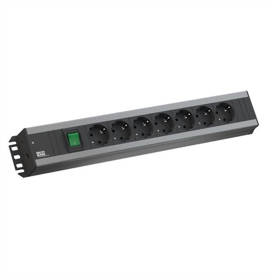 Bachmann Contactblok Step Base 6-voudige Stekkerdoos Wieland GST Ingang Uitgang Zwart 906 12640