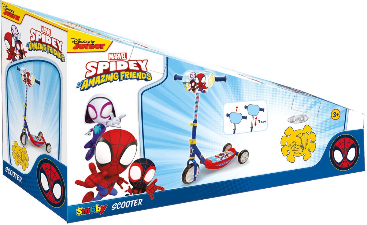 Smoby - Spiderman Step - Disney - Marvel - Scooter - Stuur in de hoogte verstelbaar - Vanaf 3 jaar — afbeelding 11