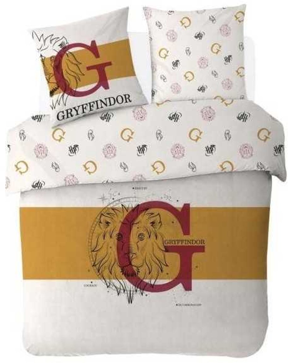 Harry Potter - Dekbedovertrek - Gryffindor - Lits Jumeaux - 240 x 220 cm - Katoen