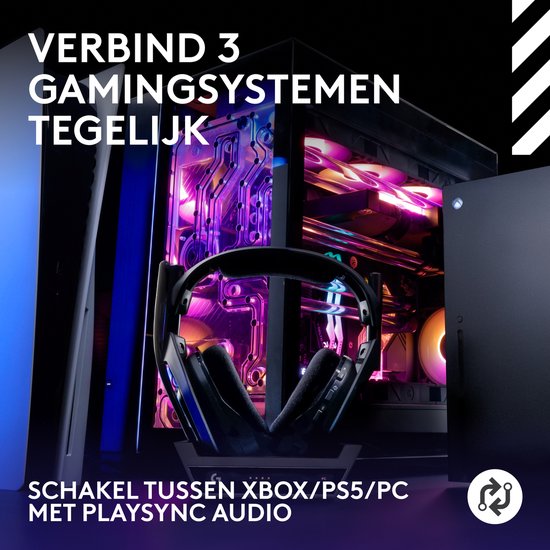 Logitech G Astro A50 Lightspeed - Draadloze Gaming Headset - PlayStation, PC, Nintendo Switch, Xbox - Zwart