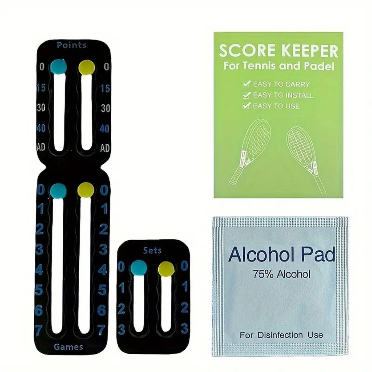 Livano Scorebord - Padel -Tennis - Voetbal - Scoreborden - Zwart