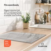 Bol.com Klarstein Inductiekookplaat 2 Platen - Inbouw Inductiekookplaat Met 2 Kookplaten - 3500 Watt Inductiekookplaat - Inducti... aanbieding