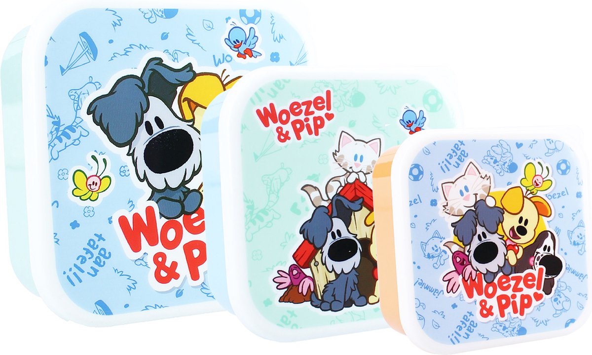 Vadobag Woezel & Pip - Snackbox en Fruitdoos - 3in1