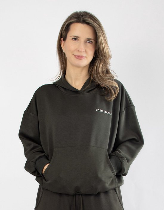 Foto: Serenity cooldry hoodie capo finale woman hoodie xl kleur groen sportkleding activewear gymkleding fitnesskleding sportoutfit fitness hardlopen crossfit yoga pilates krachttraining