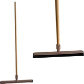 Aftrekker vloer – Vloertrekker Badkamer – Aftrekker 45 cm - Bezemsteel 120 cm met ophangoog – Vloertrekker met Steel – Vloerwisser badkamer – Watertrekker – Trekker douche – Kunststof