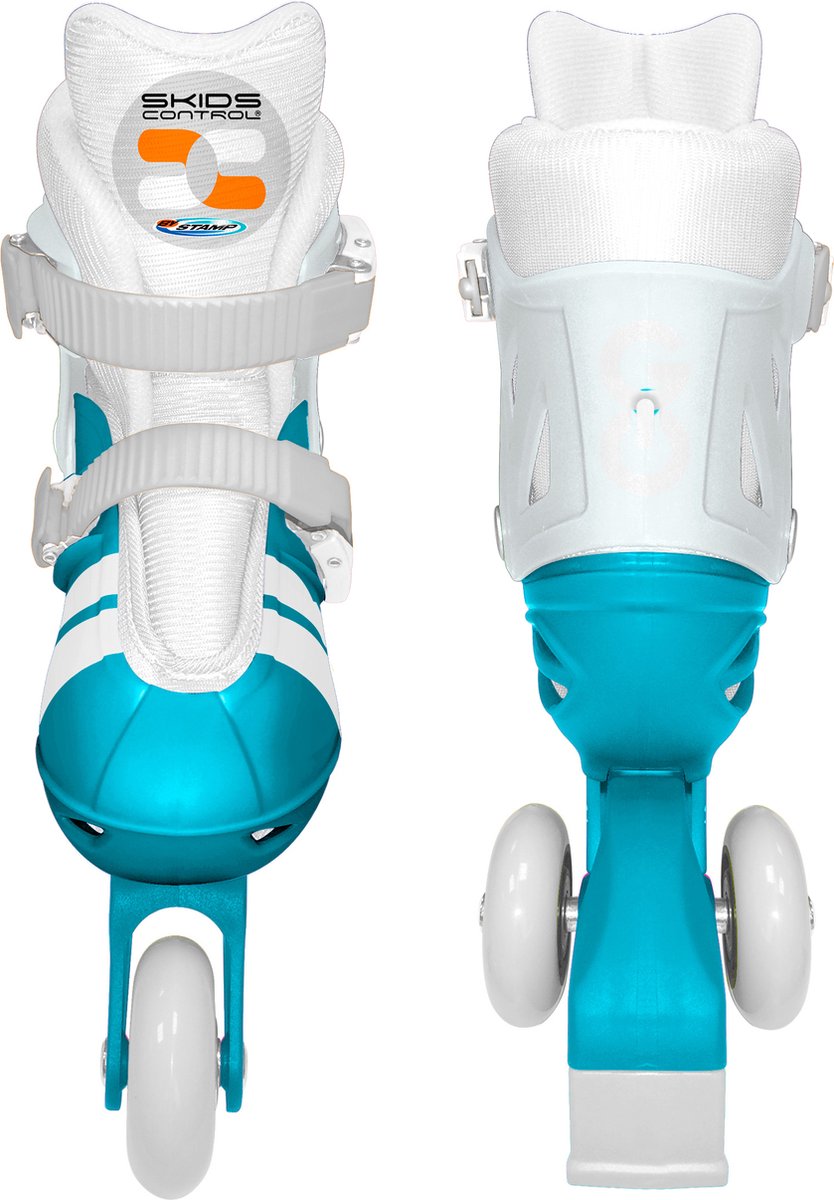 Adjustable two in one 3 Wheels Skate SKIDS CONTROL Unisex Blauw