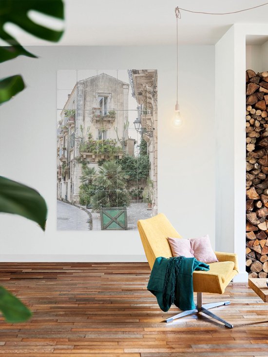 IXXI Scène de Rue Botanique - Décoration murale - Fleurs et Plantes - 100 x 140 cm