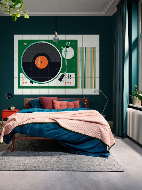 IXXI Record Player - Décoration murale - Vintage - 140 x 100 cm