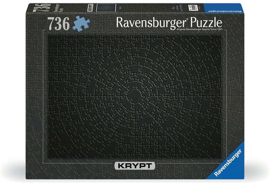 Ravensburger legpuzzel Krypt Black 736 stukjes puzzel volwassenen.