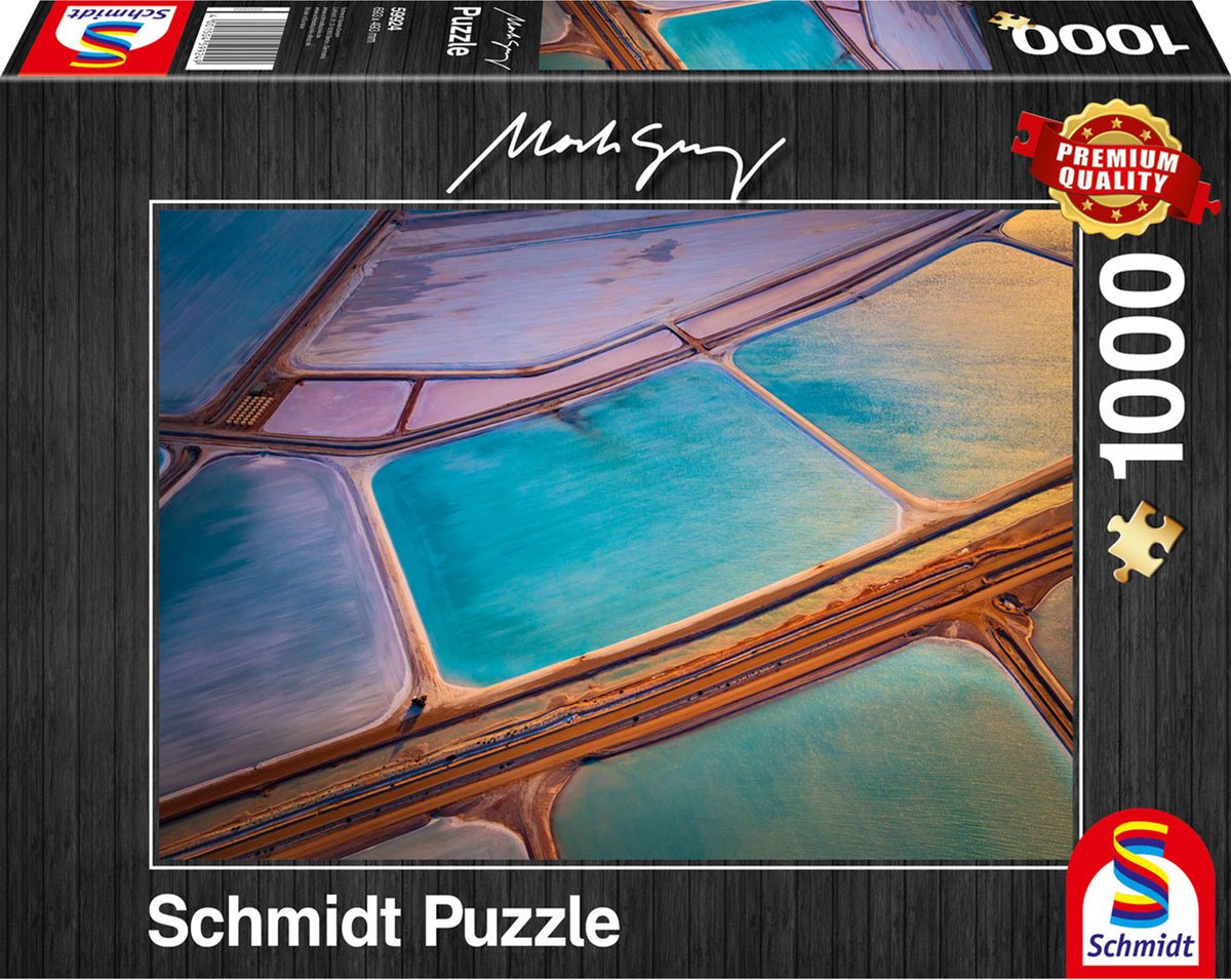Schmidt puzzel Mark Gray - Pastelle - 1000 stukjes kunst.