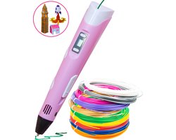 BLU 3D Pen XXL Starterspakket - inclusief 40M Filament in 8 kleuren - Inclusief E-book - Extra lange laadkabel - 3D Pen