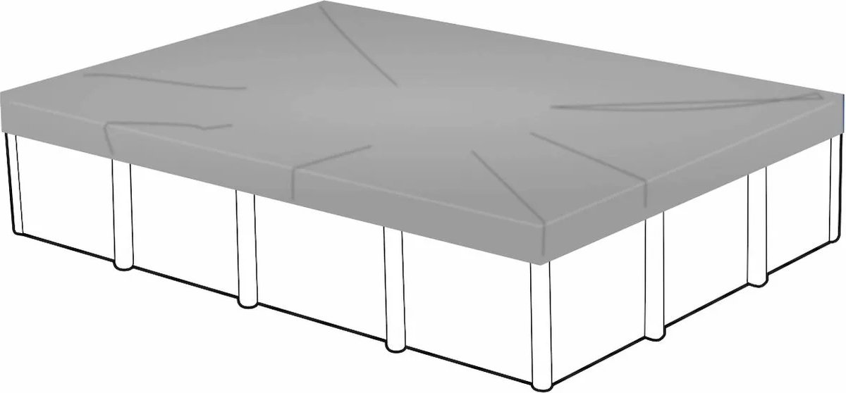 Afdekzeil voor rechthoekig zwembad 800 x 400 cm (zeilmaat: 860 x 460 cm)