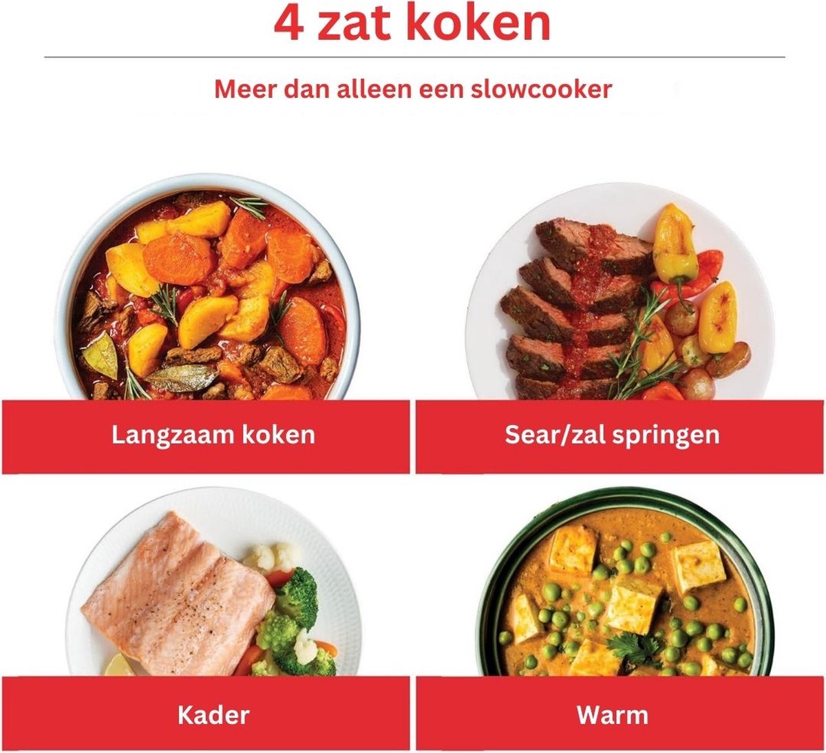 DailySupplies® Slowcooker met Timer - Keramische Binnenpan - Hotpot - Zwart – foto 3