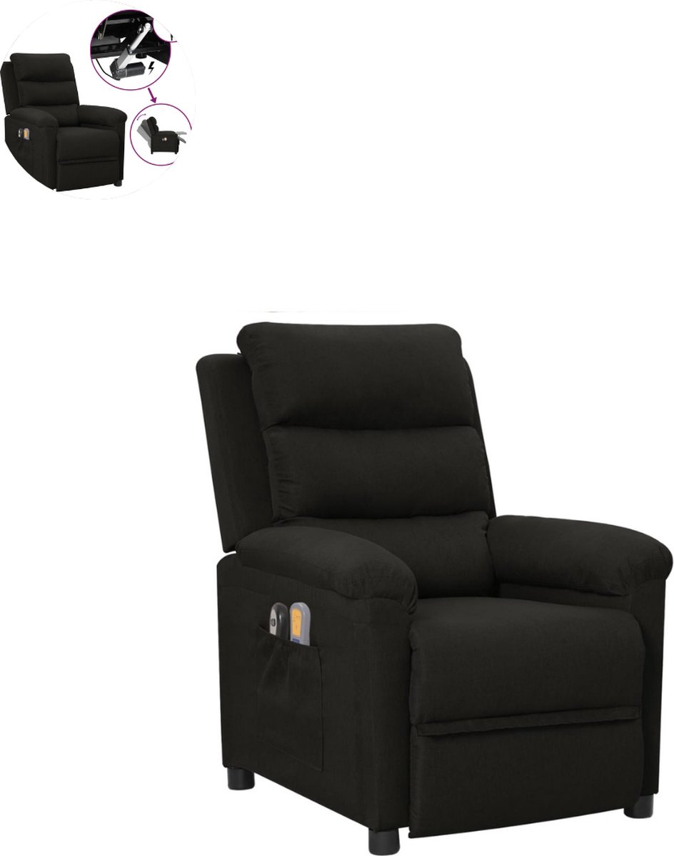 Massagestoel Comfort Elektrisch 1 Persoon Zwart