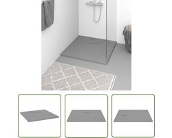 The Living Store Douchebak 90x90 cm SMC grijs - Douchebak - Douchevloer - Badkamerrenovatie - Doucheoplossing - Antislip Douchebak