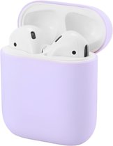 Studio Air® Airpods 2 Hoesje - Soepele Siliconen Case ook geschikt voor Airpods 1 - Lila