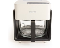 CREATE - Enkel 4,2 l Vrijstaand 1300 W Heteluchtfriteuse - Wit - AIR FRYER STUDIO CRYSTAL