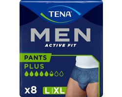 TENA Men Active Fit Pants – broekjes voor urineverlies – 2x8 stuks – L/XL