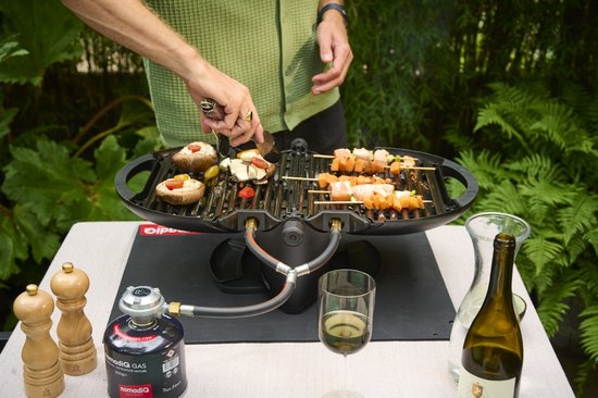nomadiQ BBQ 3.0 - De ultieme lichtgewicht draagbare gas BBQ / Grill - Barbecue voor op de camping & vakantie - Zwart van nomadiQ — afbeelding 4
