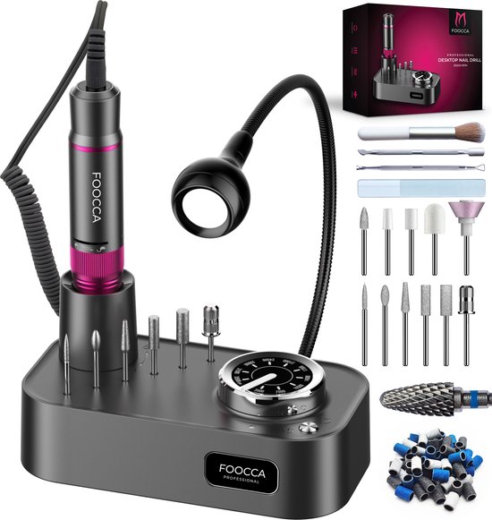 FOOCCA® Elektrische Nagelvijl 35000 RPM PRO Desktop