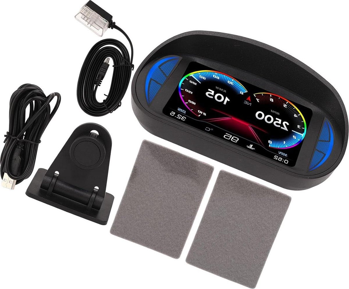 Acceleratie test - GPS Universal OBD Inclinometer - HUD Display Projector - Spanningsalarm - Voertuigen .