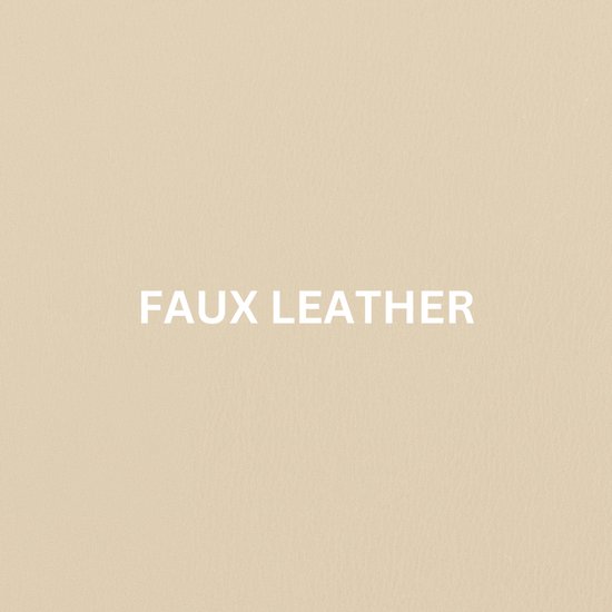 ZICZAC - Set de table TOGO - Lot de 6 - Double face - Simili cuir - 33x45 cm, ivoire