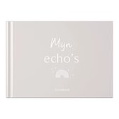 Fyllbooks - Echoboekje - Mijn Echo's Invulboek - Zand - Zwangerschaps Echo Boek