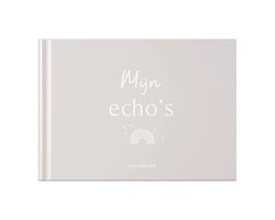 Fyllbooks - Echoboekje - Mijn Echo's Invulboek - Zand - Zwangerschaps Echo Boek