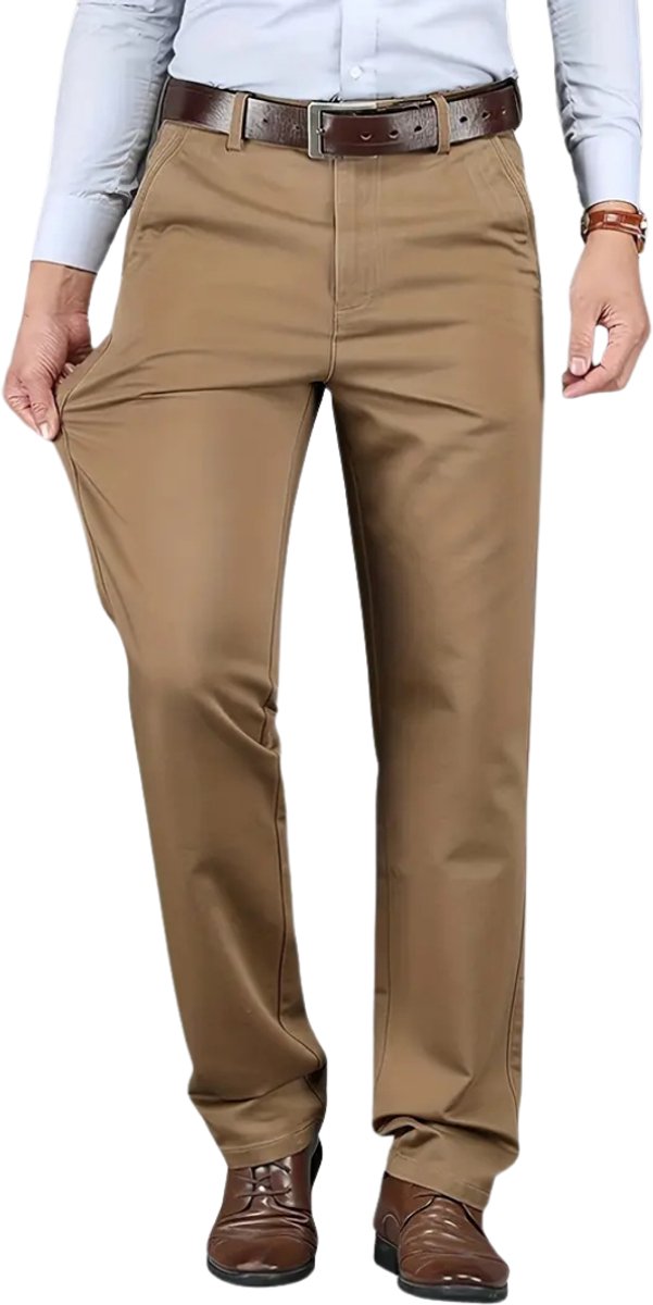 Bovista Golfbroek Heren - Golfkleding - Golfen - Golf Accessoires - Nette Pantalon - Beige L - Maat 50 van Bovista — afbeelding 5