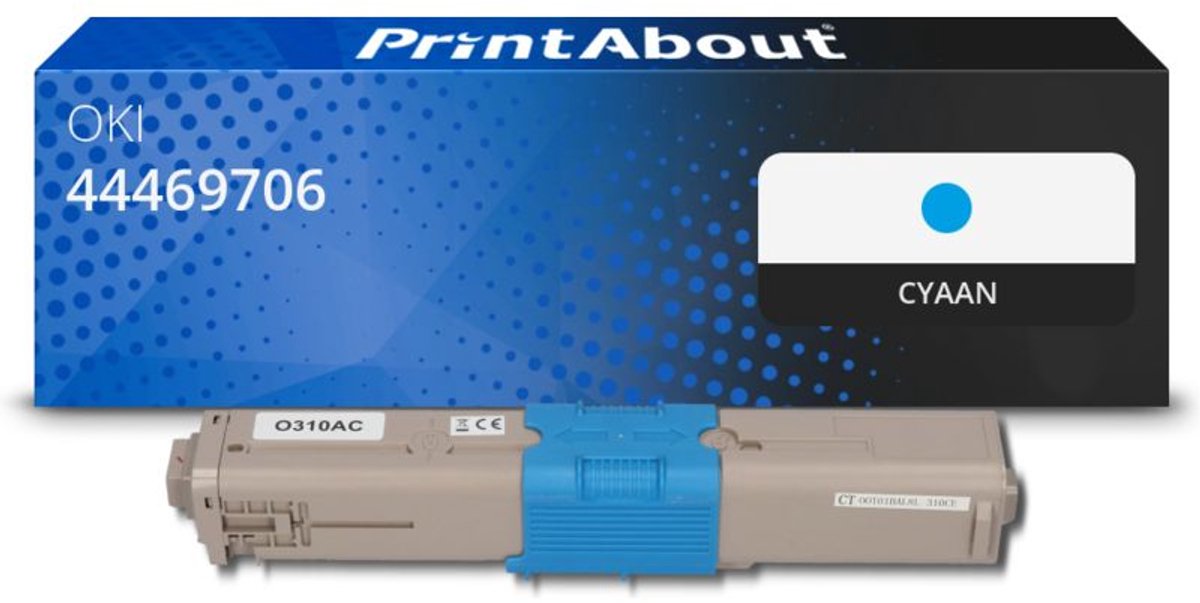 OKI 44469706 toner cyaan Huismerk