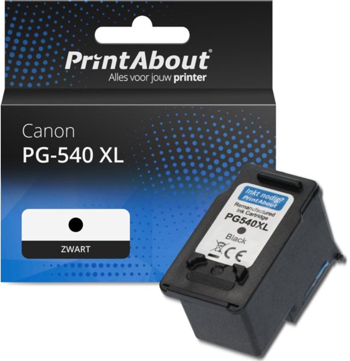 Huismerk Canon PG-540 XL Inktcartridge Zwart Hoge capaciteit