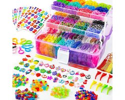 foto van Bolke® - loombandjes - Loom - armbandjes maken meisjes - armbandjes maken - loombandjes starterspakket - loom elastiekjes - XL set 17500 stuks