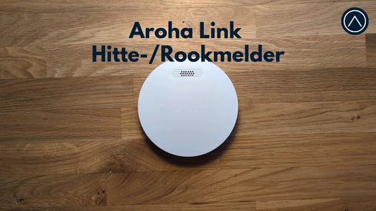 Aroha Link Hittemelder/Rookmelder - 10 jaar batterij - Aroha Sleep Line - Geen standby LED-licht - Slaapkamer vriendelijke brandmelder - Draadloos koppelbare hitte- of rookmelder - 3 set