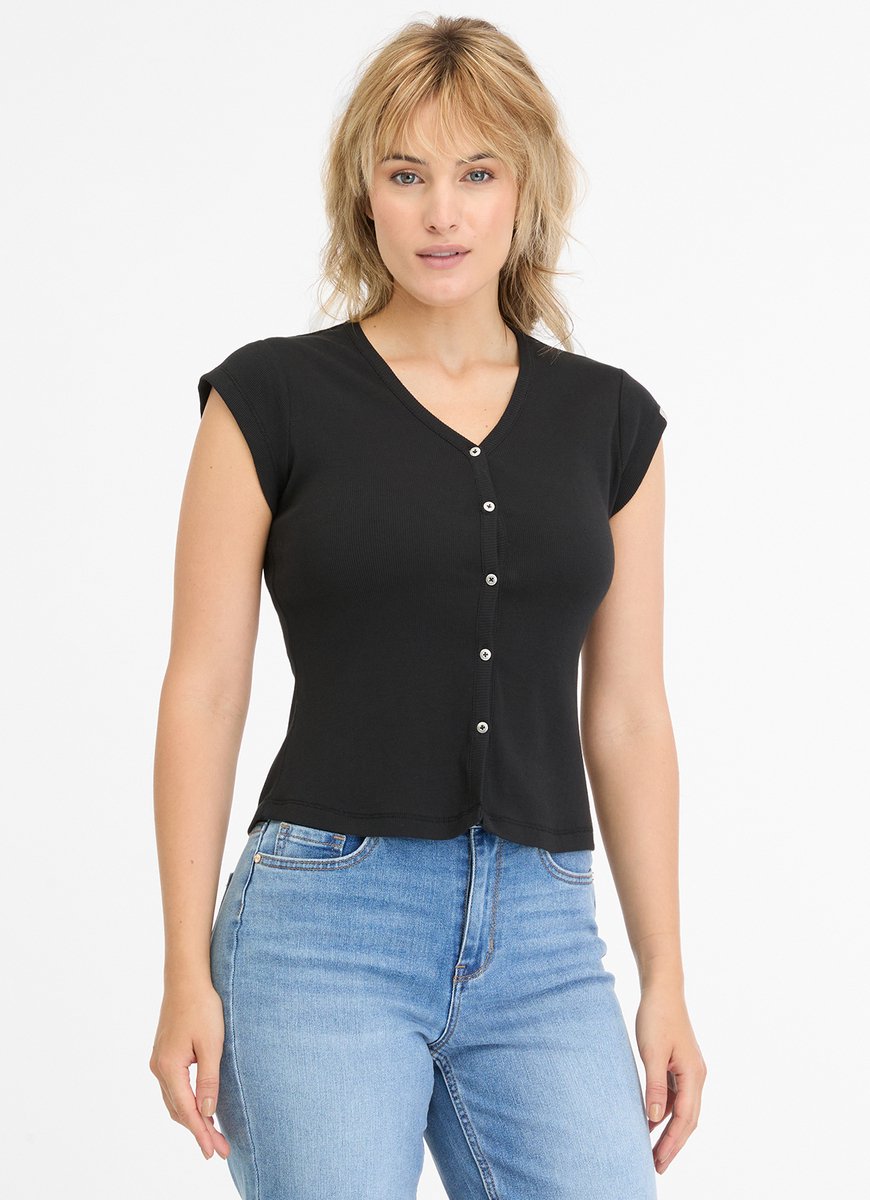 Ragwear Nomera Dames T-shirt - zwart - M