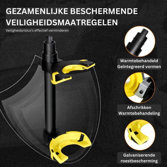 Compresseur de ressorts CCLIFE McPherson 300 mm, outil d'amortisseur avec protection en plastique, capacité de charge 1050 kg