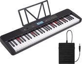 Clavier Piano - Clavier Áengus A902 avec 61 touches sensibles à la vélocité, USB MIDI - fonction d'entraînement avec touches lumineuses - y compris pédale de sustain