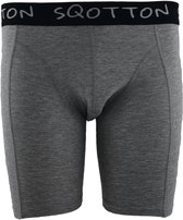 Caleçon homme - SQOTTON® - Jambe longue - Grijs - Taille XL