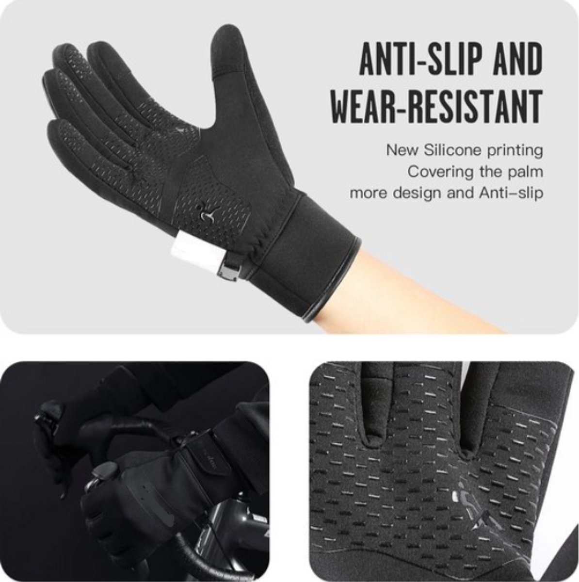 Gants De Ski Homme Femme Imperméables 3M Thinsulate - Chauds Hiver Ecran Tactile Extérieur