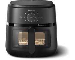 Philips 2000 Series Airfryer - NA230/00 - Kijkvenster - RapidAir - 6.2L - Tot 5 Personen - Zwart Philips 2000 Series Airfryer - NA230/00 - Kijkvenster - RapidAir - 6.2L - Tot 5 Personen - Zwart